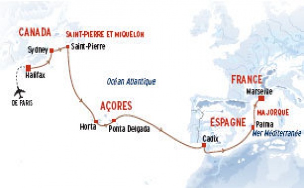 NDS Voyages : une transatlantique Halifax - Marseille en septembre 2011