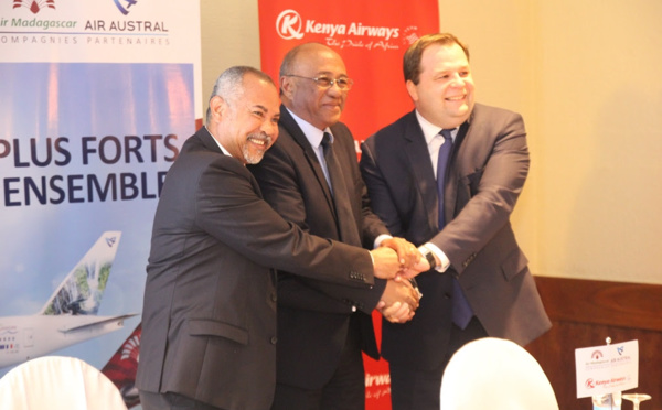 Kenya Airways rejoint le partenariat Air Austral et Air Madagascar