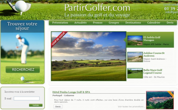 Partirgolfer.com : nouvelle agence spécialisée dans la petite balle blanche