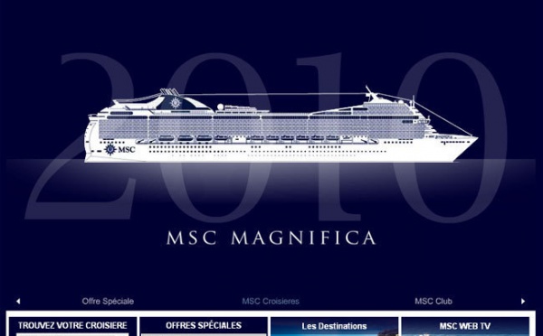 MSC Croisières : nouvelle version du site Internet