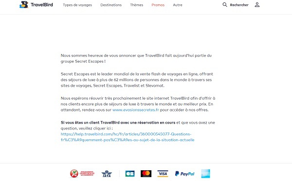 Evasions Secrètes rachète une partie des actifs de TravelBird