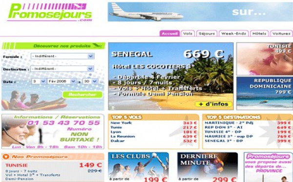 Promosejours.com : nouveau système de résa en direct avec les TO