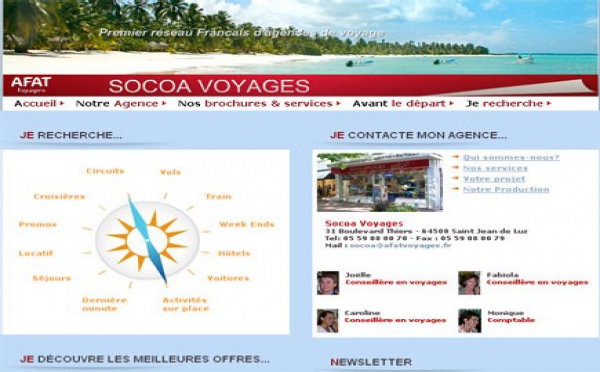 Afat Voyages : les nouveaux sites web démarrent cette semaine