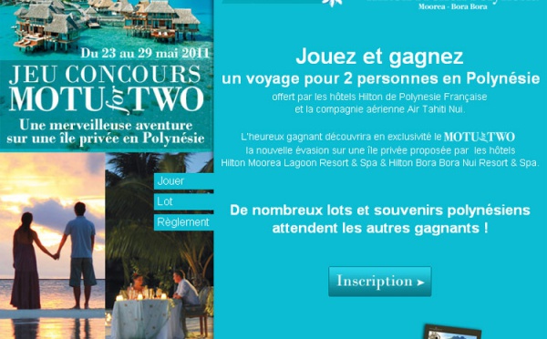 Hilton fait gagner un voyage en Polynésie aux agents de voyages