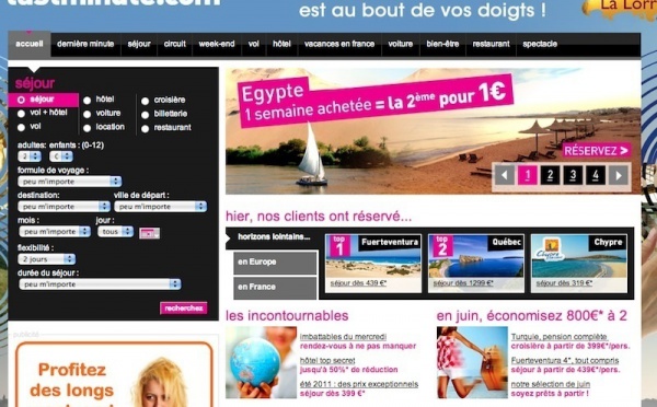 Lastminute.com : "Nous travaillons sur un projet de portail de ventes privées..."