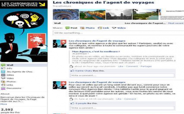Amadeus lance un concours sur sa page Facebook