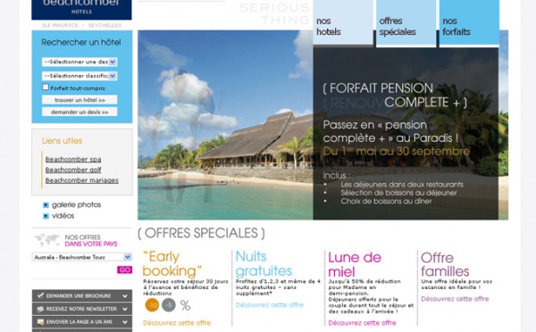 Beachcomber Hotels sur les smartphones