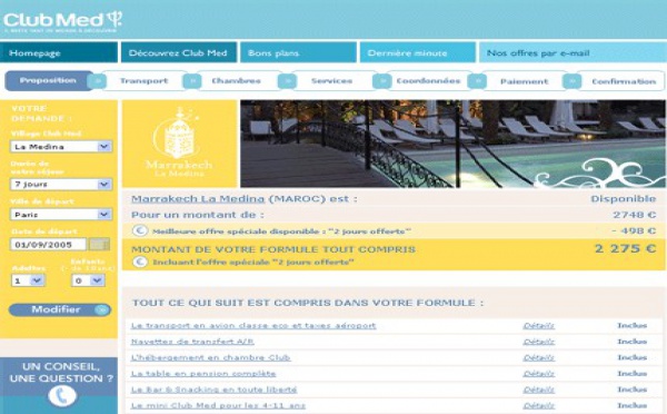 ClubMed.fr : la résa en ligne fait peau neuve !