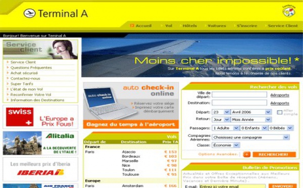 Agence en ligne : Terminal A prend son envol en France