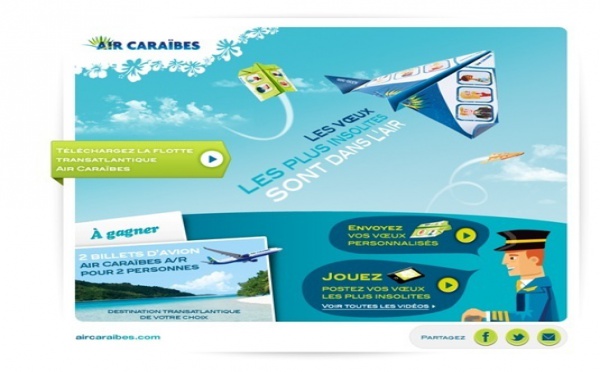 Air Caraïbes : des billets à gagner en postant des voeux originaux