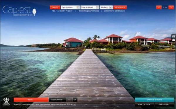 Martinique : l'hôtel Cap Est met en ligne une nouvelle version de son site en 2012