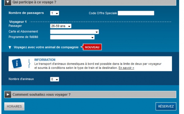 Animaux de compagnie : les billets SNCF disponibles sur Voyages-SNCF.com