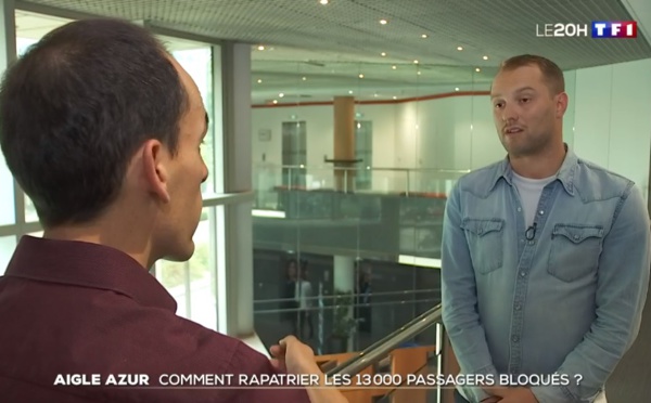 Arrêt d'Aigle Azur : notre journaliste Pierre Georges intervient au JT de TF1