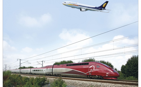 Jet Airways et Thalys : campagne d'affichage à la Gare du Nord