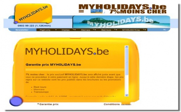 Petits prix : CWT Belgique lance myholidays.be