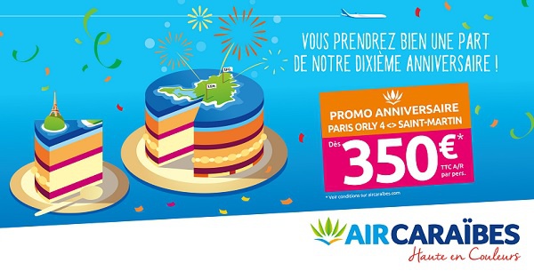 Air Caraïbes fête les 10 ans de sa ligne Paris-Orly et Saint-Martin