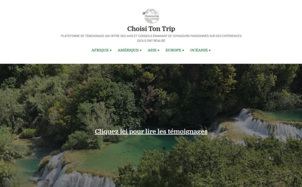Choisi Ton Trip, une nouvelle plateforme de partage d'expériences