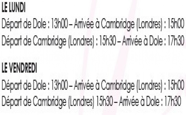 Danube Wings relie Dole-Jura à Cambridge pour les JO 2012