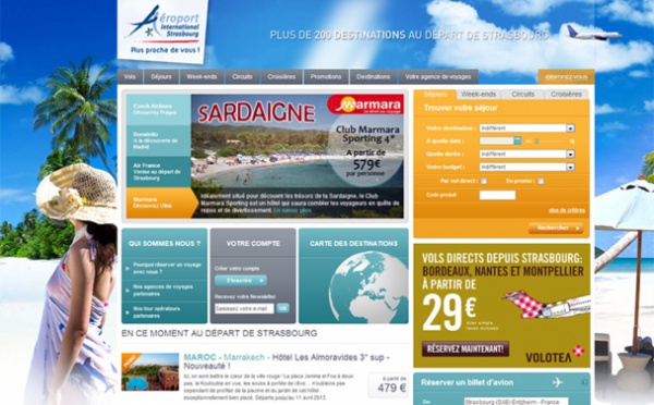 L'aéroport de Strasbourg se lance dans la vente en ligne de voyages et de billets d’avions