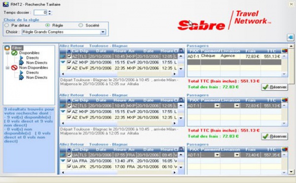 Gestion de frais de service : Sabre lance RMT v2.0