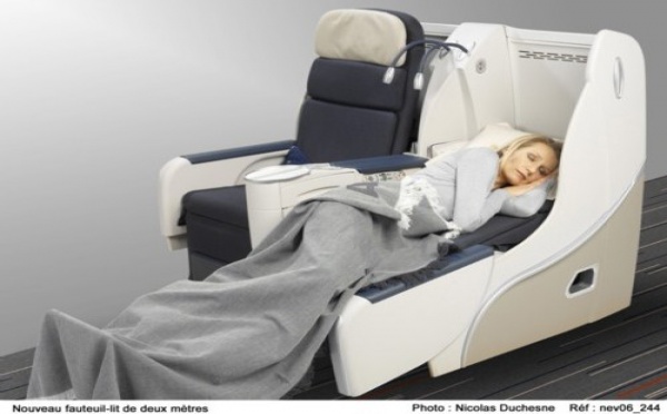 Espace Affaires Air France : un nouveau fauteuil-lit de 2 mètres