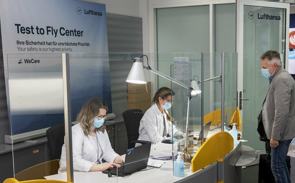 Tests antigéniques : Lufthansa fait décoller un avion avec 100% des passagers testés avant le départ
