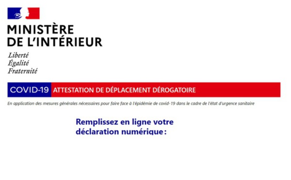 France : quelle est la nouvelle attestation de déplacement et ses motifs ?
