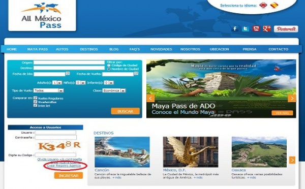 All Mexico Pass : les agences de voyages peuvent créer un compte en ligne