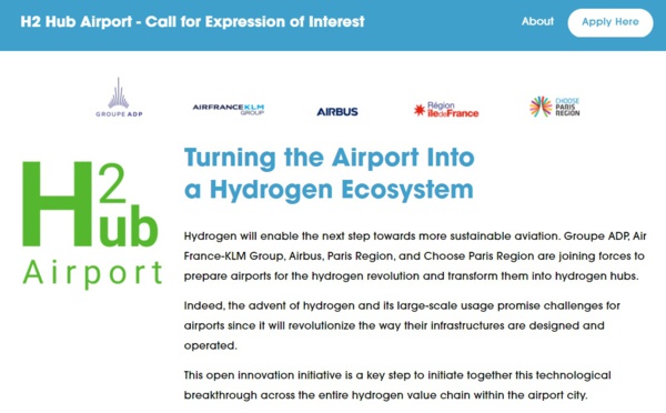 Hydrogène : la région Ile-de-France ADP, Air France - KLM lancent un appel à manifestation d'intérêt