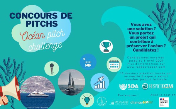 Ponant soutient l'"Ocean pitch challenge", un concours en faveur de la préservation de l’océan