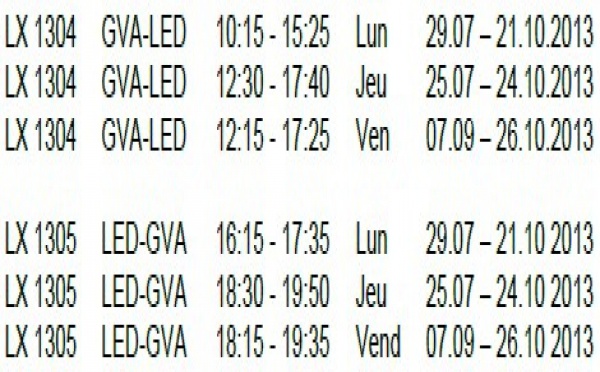 Swiss : vols entre Genève et Saint-Pétersbourg dès le 25 juillet 2013