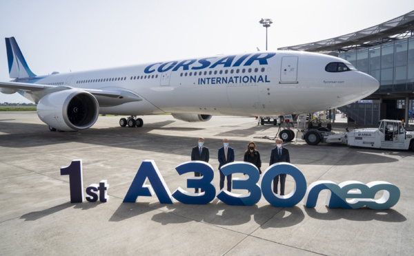 Corsair : arrivée du nouveau A330-900, 1er avion d’une série de 5 commandés 