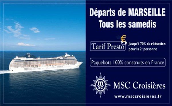 MSC Croisières : nouvelle campagne publicitaire à Marseille et Neuilly