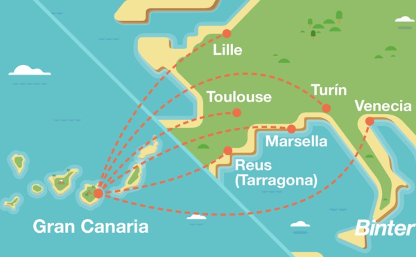 Espagne Canaries : Binter lance des vols directs de Marseille, Lille et Toulouse