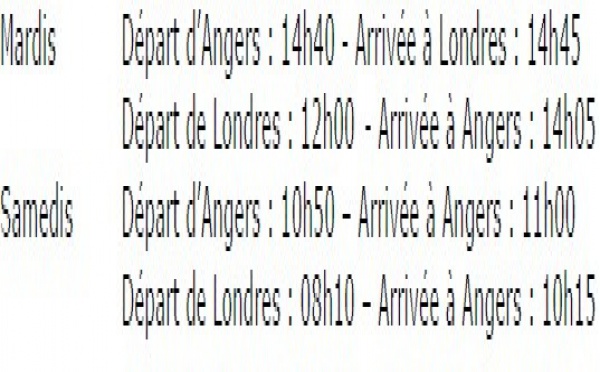 BA CityFlyer relance sa liaison entre Angers et Londres pour l'été 2013