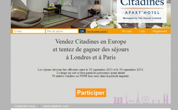 Challenge de ventes : Citadines fait gagner des séjours à Londres et Paris