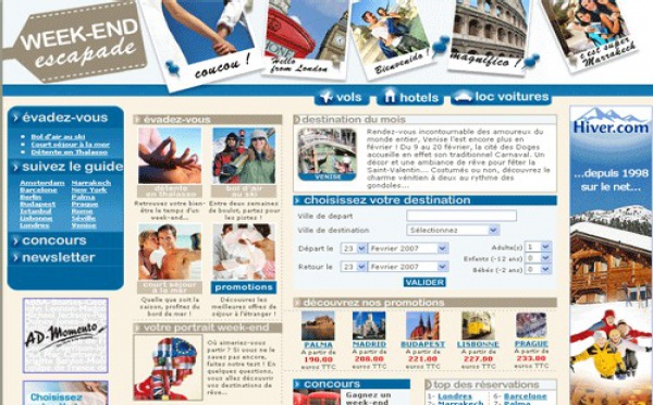 Week-end-escapade.com : Zitrocom Voyages lance un 4ème site
