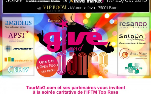 “Tour Managers”/Give and Dance : CEDIV rejoint les partenaires de la  soirée Top Resa