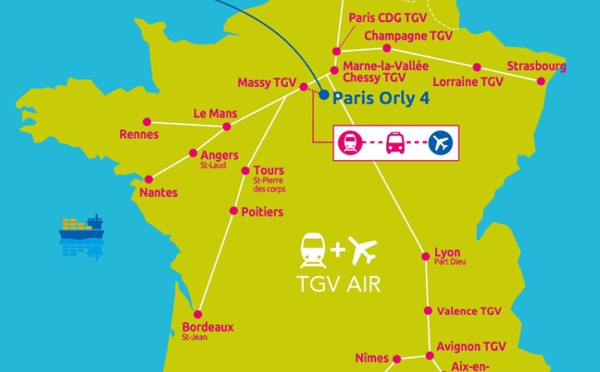 Air France et SNCF ajoutent 7 nouvelles liaisons à leur offre "Train + Air"