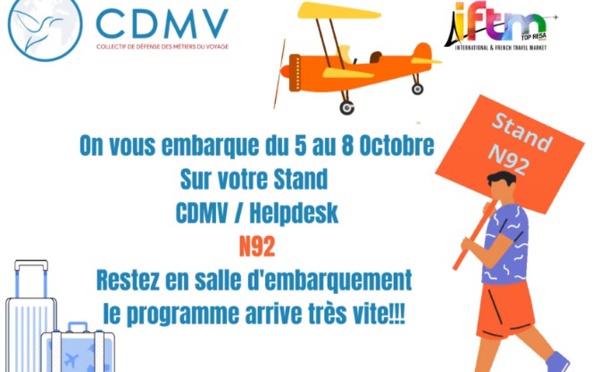Ateliers, conférence et... convivialité : le CDMV et le Help Desk seront à l'IFTM Top Resa !