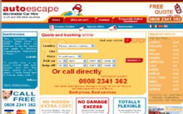 Auto Escape lance son site au Royaume-Uni