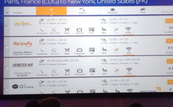 IATA : un écran du projet NDC présenté au APG World Connect