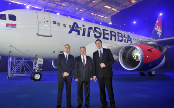 Décollage d'Air Serbia