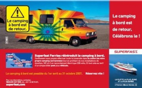 Superfast Ferries : le camping-car embarque à bord