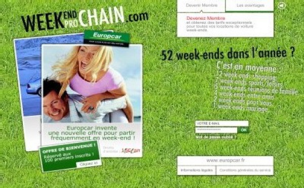 Europcar lance Weekendprochain.com