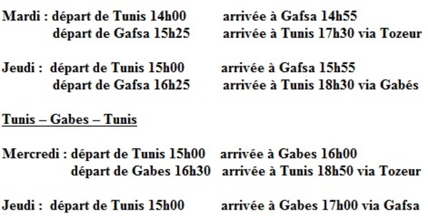 Tunisair : reprise des dessertes de Gafsa et Gabes le 21 janvier 2014