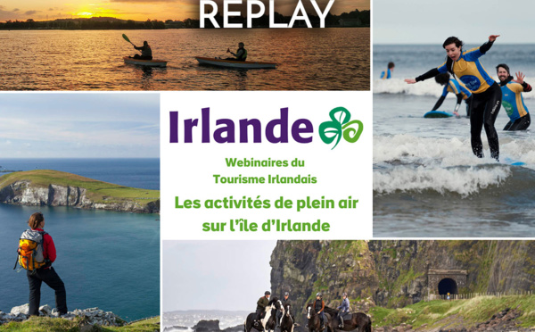 Webinaire Tourisme Irlandais - Les activités de plein air en Irlande - 12 mai 2022