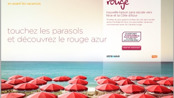 Air Canada Rouge prépare son atterrissage sur le tarmac niçois
