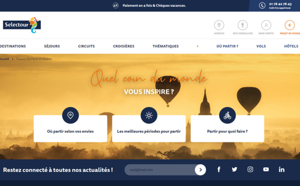 Selectour lance un moteur inspirationnel !