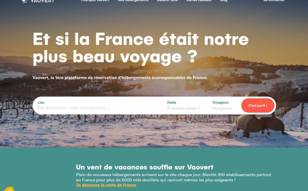 Hébergements responsables : GreenGo rachète Vaovert